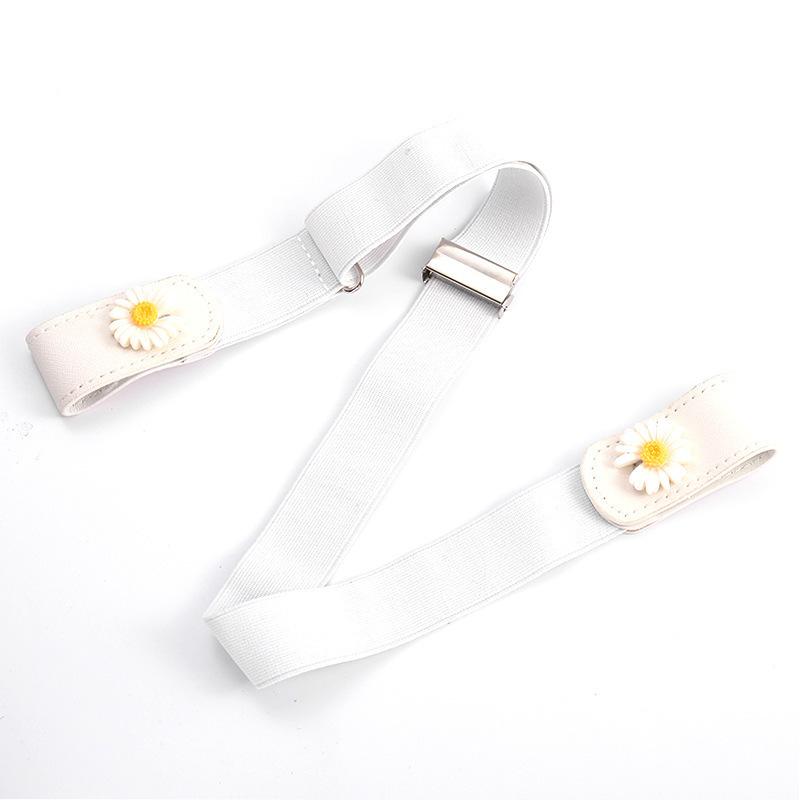 Lazy Belt Invisible Seamless Automatic Buckle Punching-free Elastic Belts for Men and Women Adjustable Belts Corset Belt