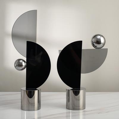 Estilo Luxo Leve Ornamentos Geométricos de Cristal de Alto Nível Acessórios para Casa Sala de Estar Armário de TV Mesa de Centro Arte Abstrata de Decoração Suave