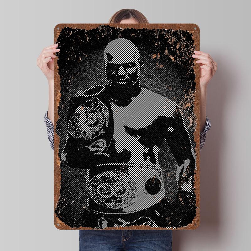 Bernard Hopkins Boxer Metal Posters Custom Vintage Metal Signs Wall Art Tin Plaque for Man Cave Modern Home Decoration Luxury