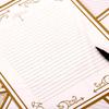 Letter Paper Stationary Set Retro Design Letter Paper for Vintage Invitations