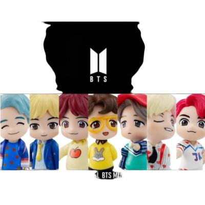 BTS Mini Figure Set – 6pcs Collectible Art Toy Figures for Display