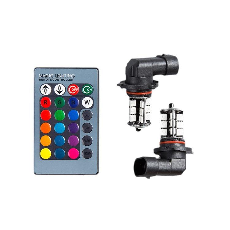 LED Remote Control Colorful Fog Light: 9005/9006 H7/H8/H11 7440/1156 for Car Reversing & Front Fog Light