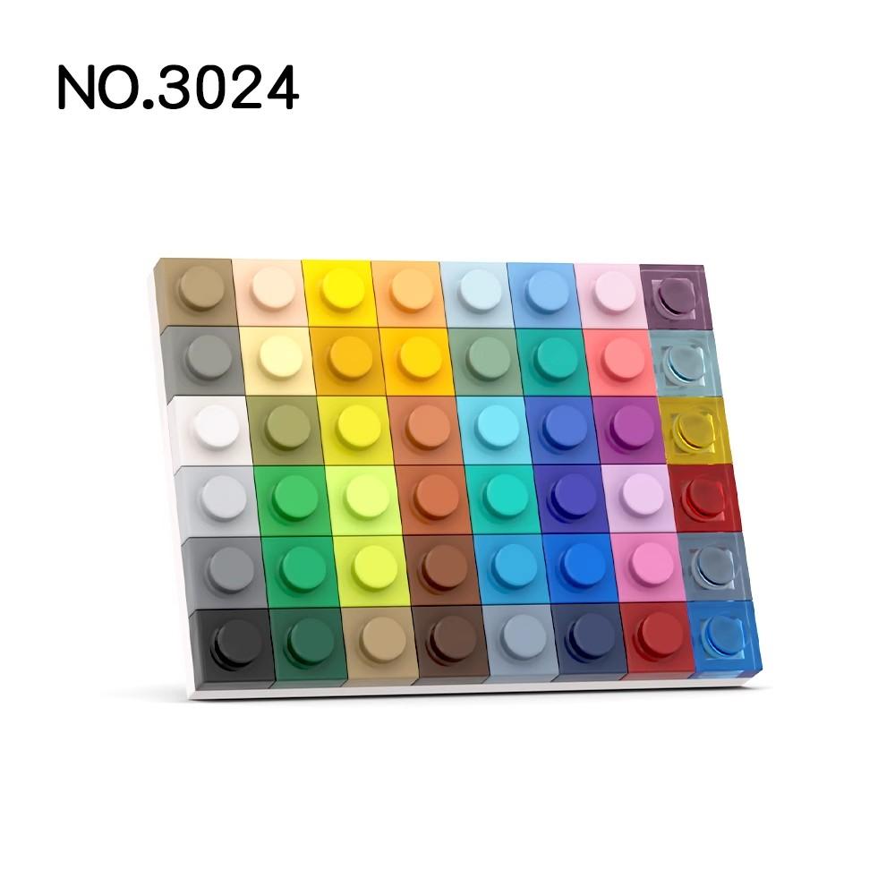20pcs MOC Parts 3024 Plate 1 x 1 Compatible Bricks DIY Assmble Building Blocks Particle Kid Puzzle Brain Toy Gift