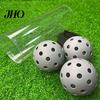 Pickleball Set 3 Stück 40 Löcher Hoher Rückprall Sichtbarkeit PE Indoor Outdoor Glatter Flug Turnier Training Übungsball Zubehör