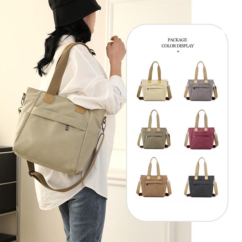 Borsa a tracolla singola da donna con tracolla obliqua, nuova borsa alla moda di grande capacità, borsa tote casual semplice di grande capacità