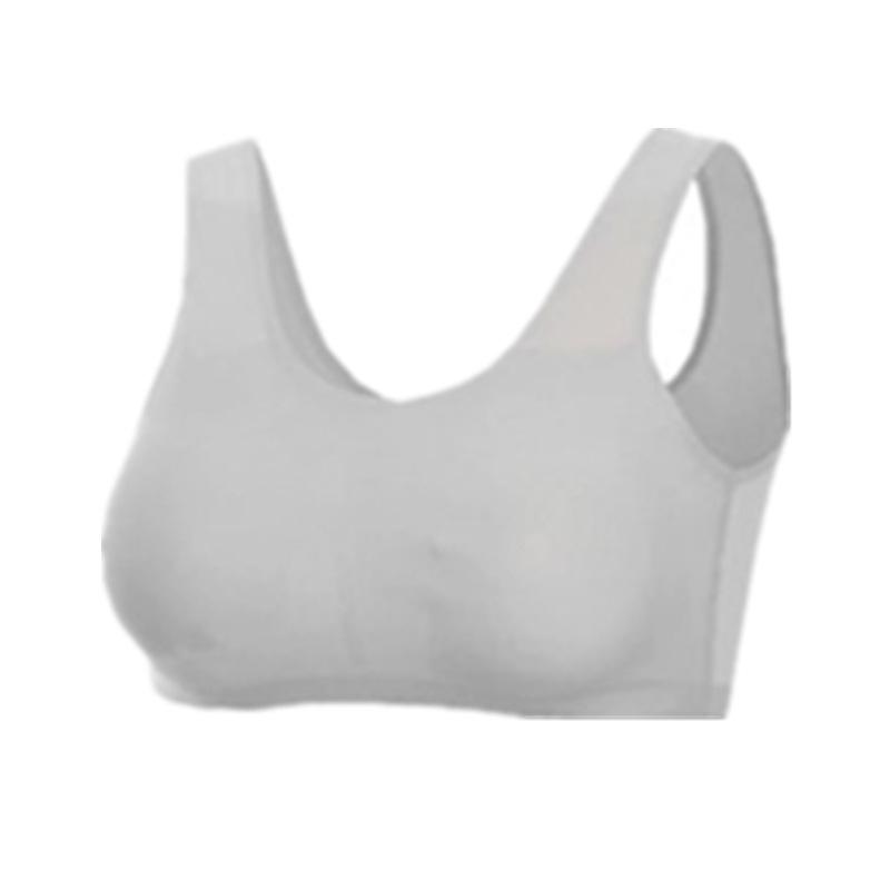 Large breasts and small seamless underwear women's thin summer thin anti-sagging no steel ring sports sleep vest bra