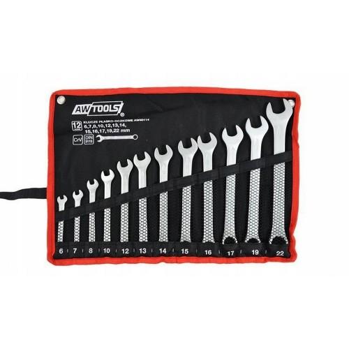 AW Tools Black Line Combination Spanner Set (Pack of 12)