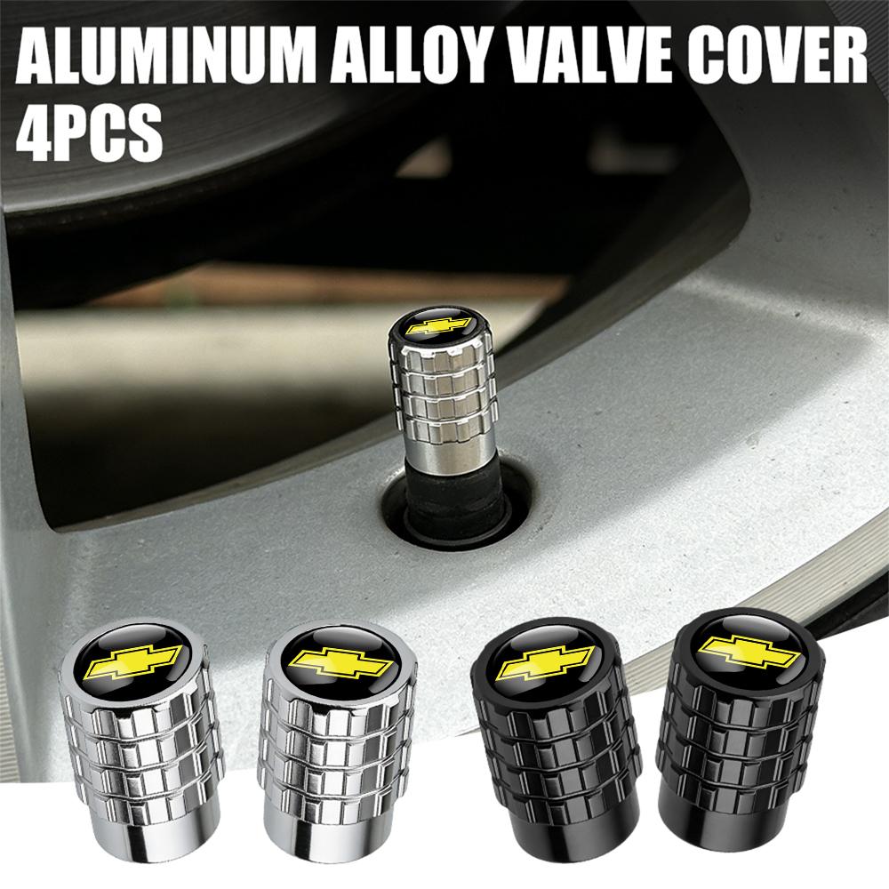 4Pcs Car Tire Wheel Stem Air Valve Cap Decor Accessory For Chevrolet Cruze Lacetti Sonic Spark Sail 3 Aveo T250 Cobalt Captiva UF3