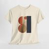 Modernist Letterform T-Shirt and Kids Tshirt | Abstract Bauhaus Graphic | Sand & Natural Tee