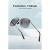 aoron Farbwechsel-Sonnenbrille Herren Bunt Zweifarbig Großes Gestell Mode Metall-Sonnenbrille