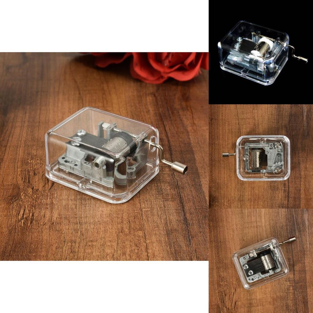Minimalistische Acryl-Musikbox DIY-Spielzeug für Schüler und als Weihnachtsgeschenk