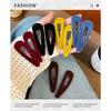 Korean Flocking Water Drop Hair Clips Simple Solid Color Bangs Side Hair Pin Cute Mini BB Clip Women Autumn Winter Hair Accessories
