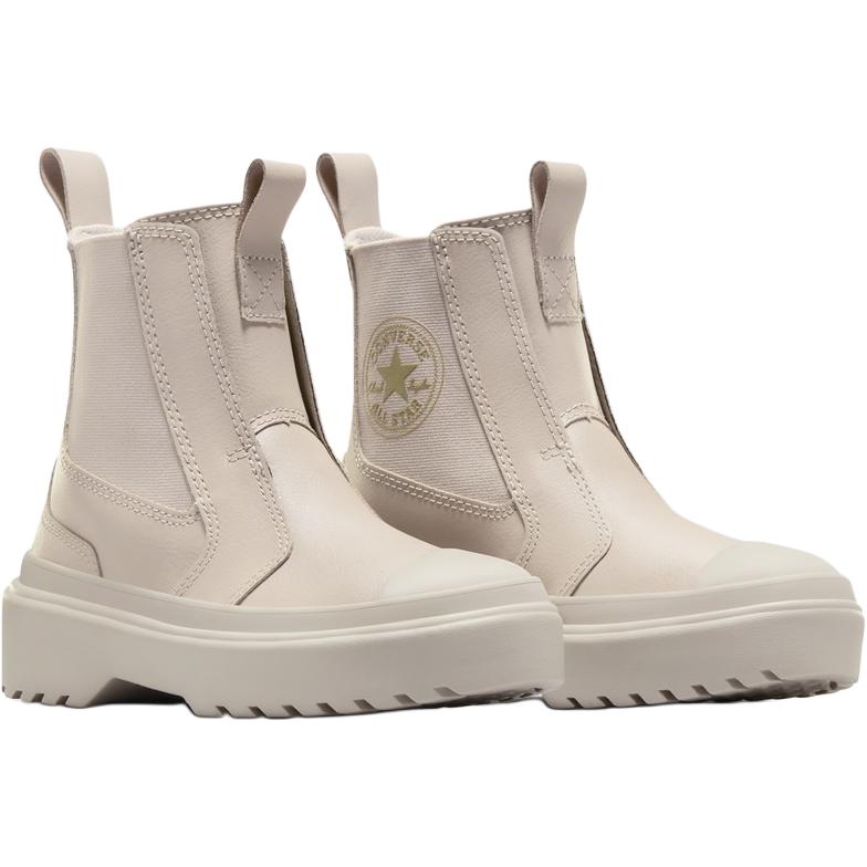 Converse Chuck Taylor All Star Lugged Chelsea Boot PS Papyrus Kids Sneakers Tan A08396C
