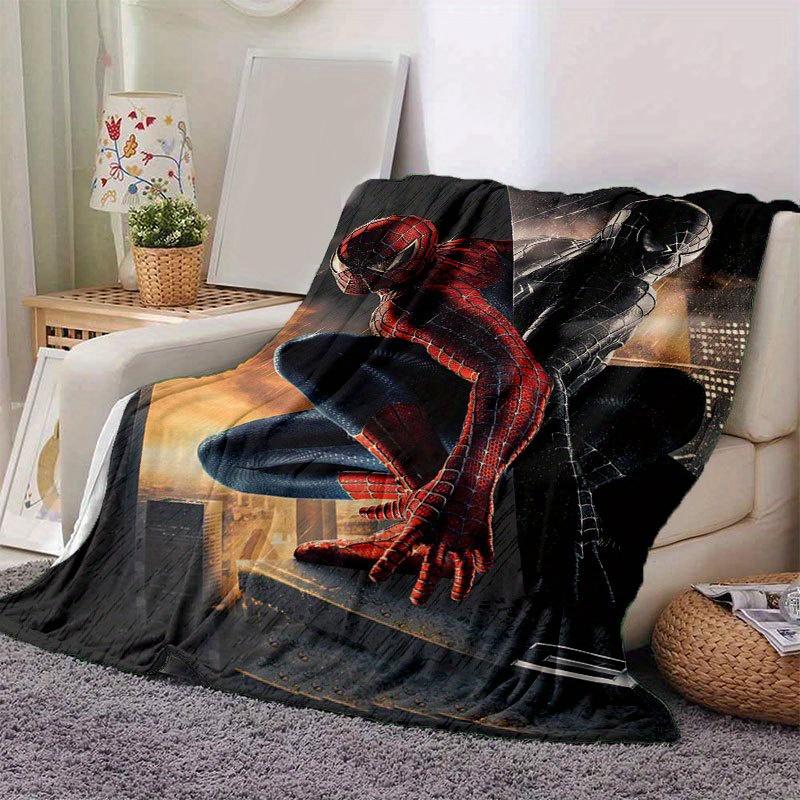 Spider-man Cute Printed Blanket Rectangular Soft Comfortable Modern Style Polyester