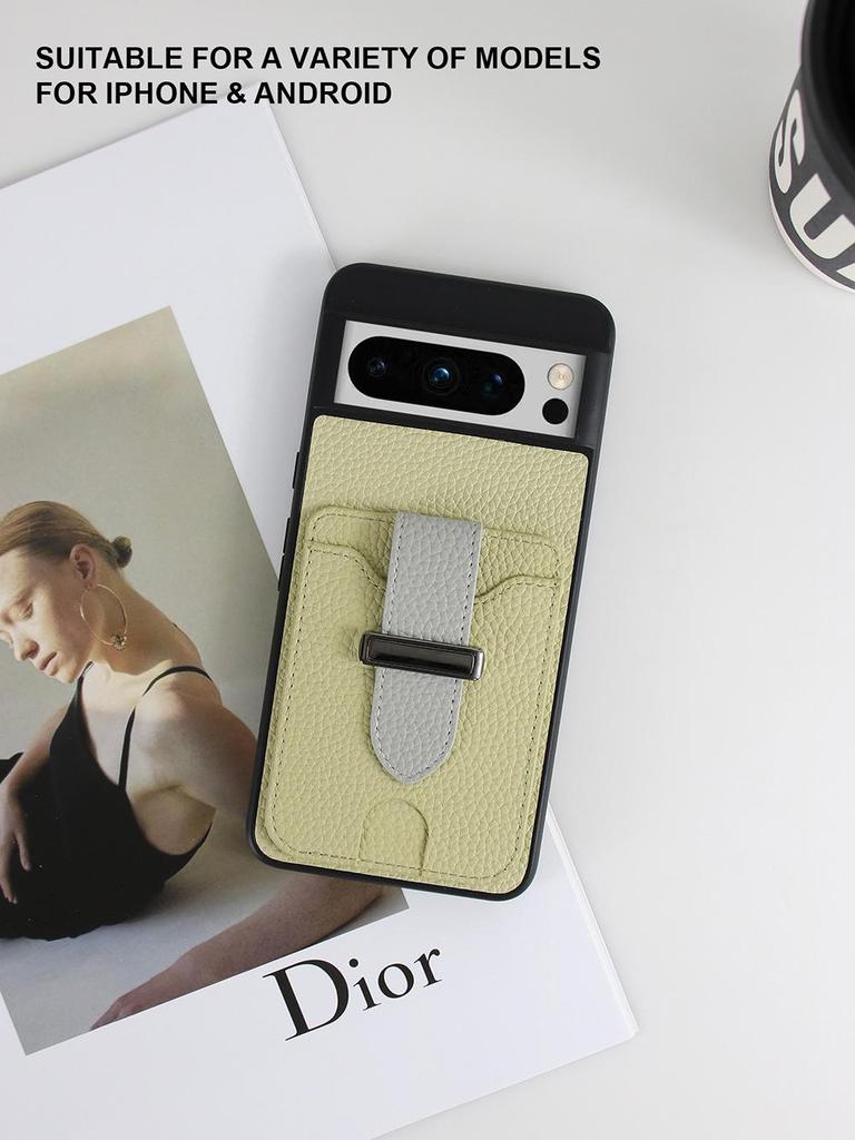 Universal Leather Anti-Fall Phone Case for Google Pixel 6/7/8 Pro & Samsung Galaxy A53 with Card Slot