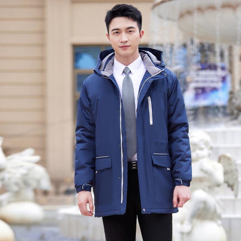 

Truoman Men s Winter Thick Hooded Work Parka M