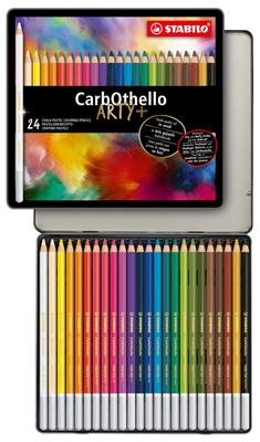 Carbotelo Watercolor Pencils, 24-Color Set, 1424-6