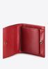 Wittchen Women's Leather Wallet With Coat Of Arms, Snap-On, Red, Natural Leather