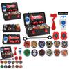 Premium Quality 12pcs Beyblade Set Portable Gyro B122 B125 B127 With Storage Case