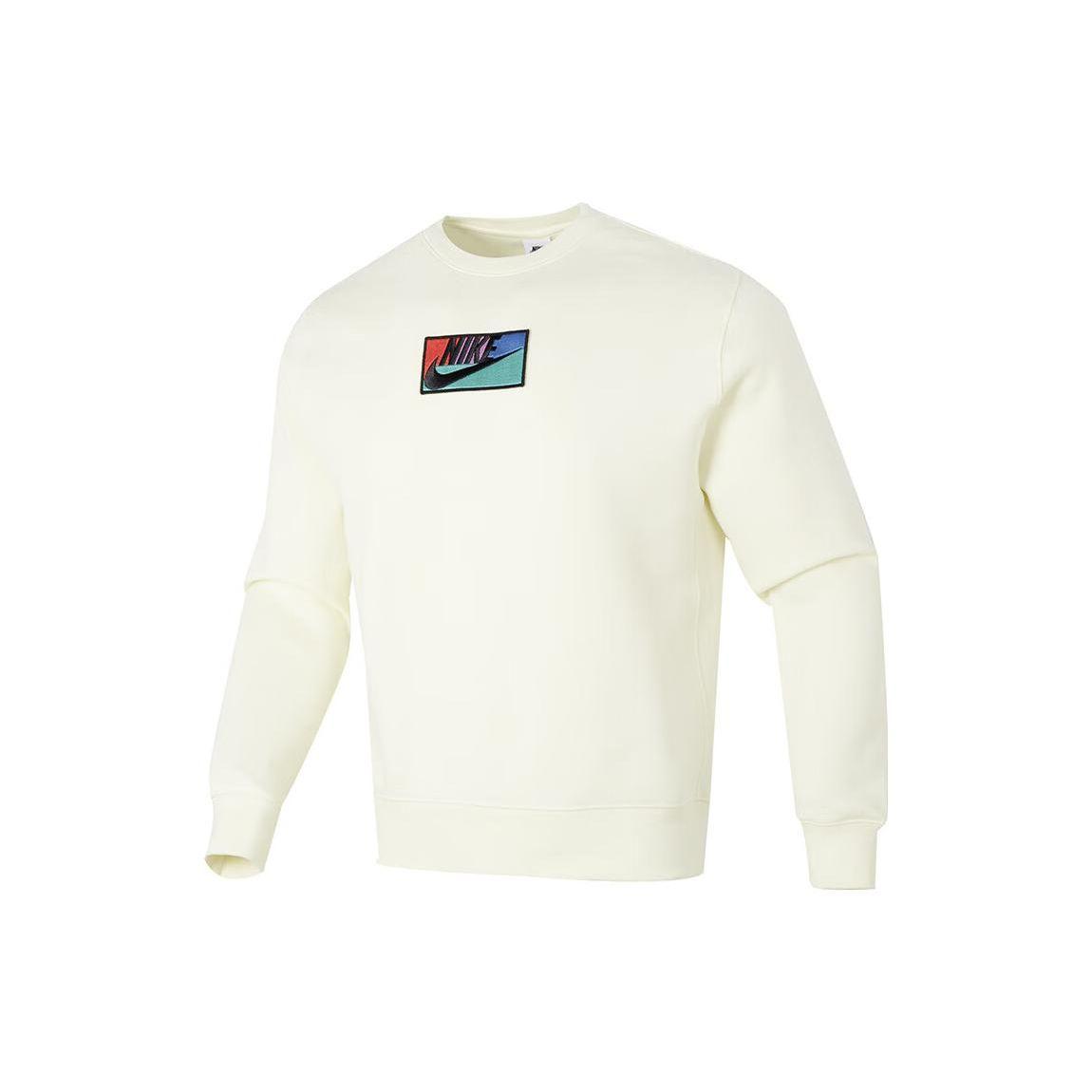Nike Men s Sportswear Club Fleece Crew Sweatshirt White FB8436-113 L