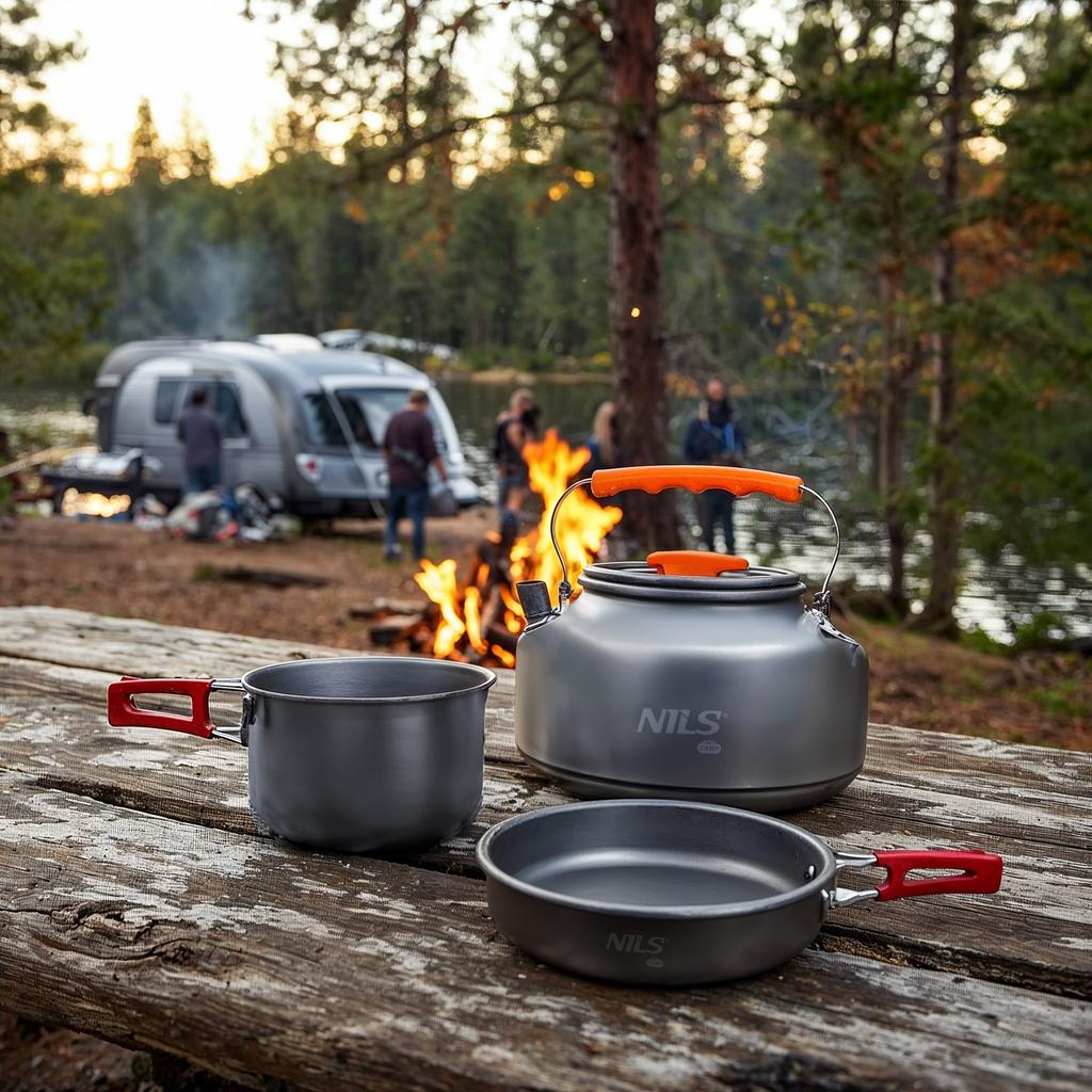 Nc17118 Czajnik Turystyczny Z Pokrywką  1,1 L Nils Camp