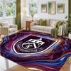 Burnley Football Design Crystal Velvet Rug Soft Decorative Mat for Bedroom Entrance