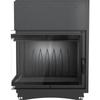 Cast iron fireplace KRATKI AMELIA DECO left 21 kW Ø 200