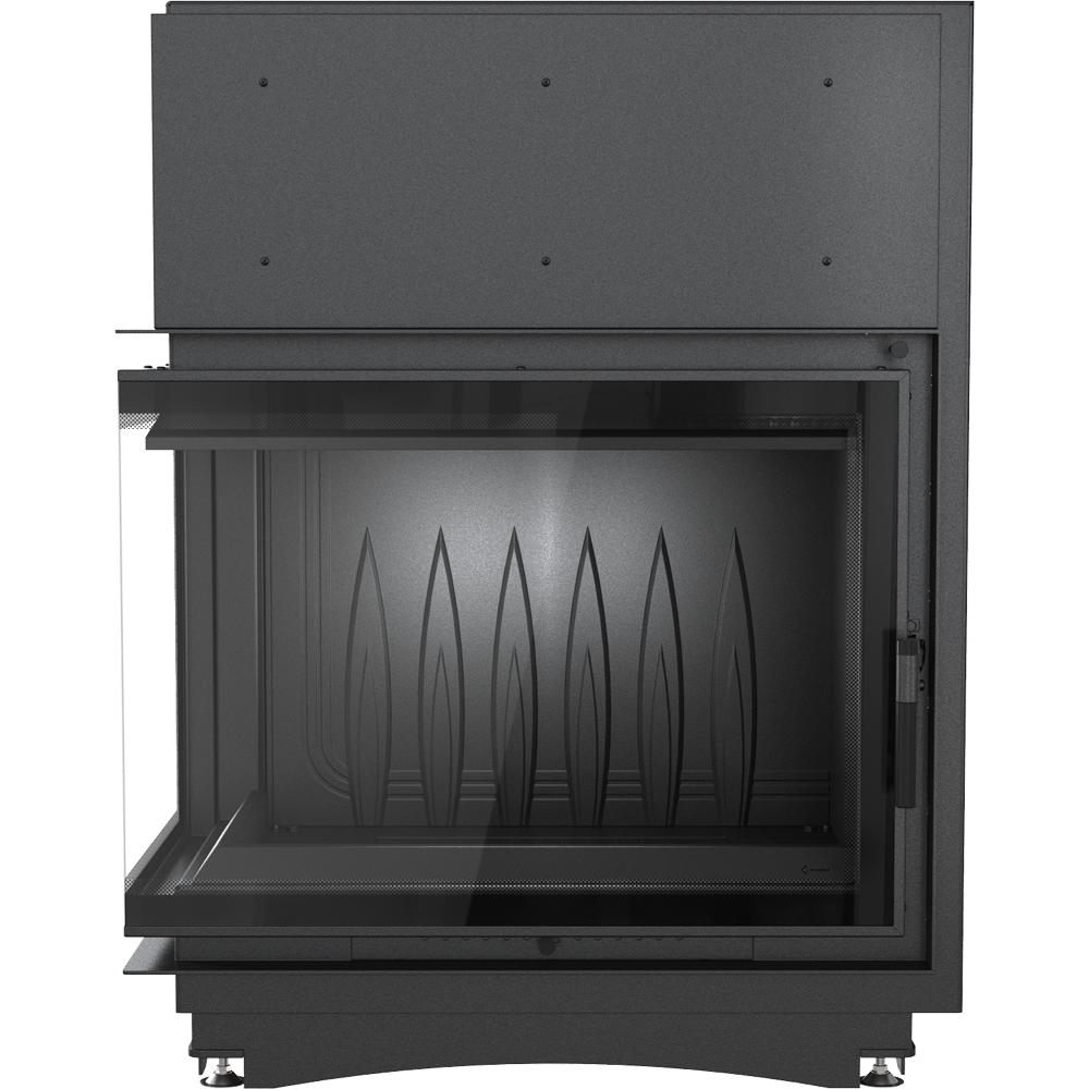 Cast iron fireplace KRATKI AMELIA DECO left 21 kW Ø 200