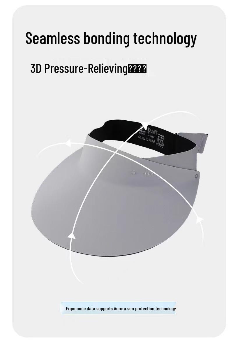 Women s & Men s Anti-UV Foldable Wide Brim Sun Hat - Seamless, Empty Top for Running Adjustable