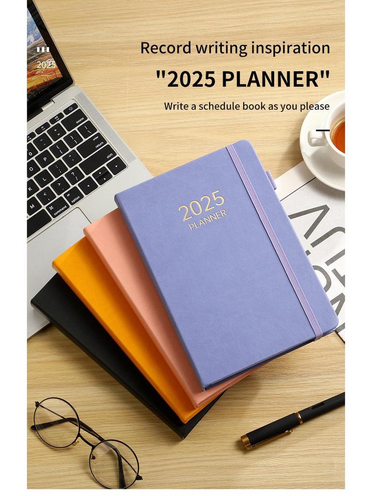 Auf Lager: A5 Englischer Planer 2025-2026 mit Gummiband