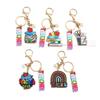 Graduation Season Teacher's Day Wooden Book Keychain Pendant
