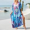Damen Lose Strand Cover Up Robe Urlaub Sonne Shirt Cover Up