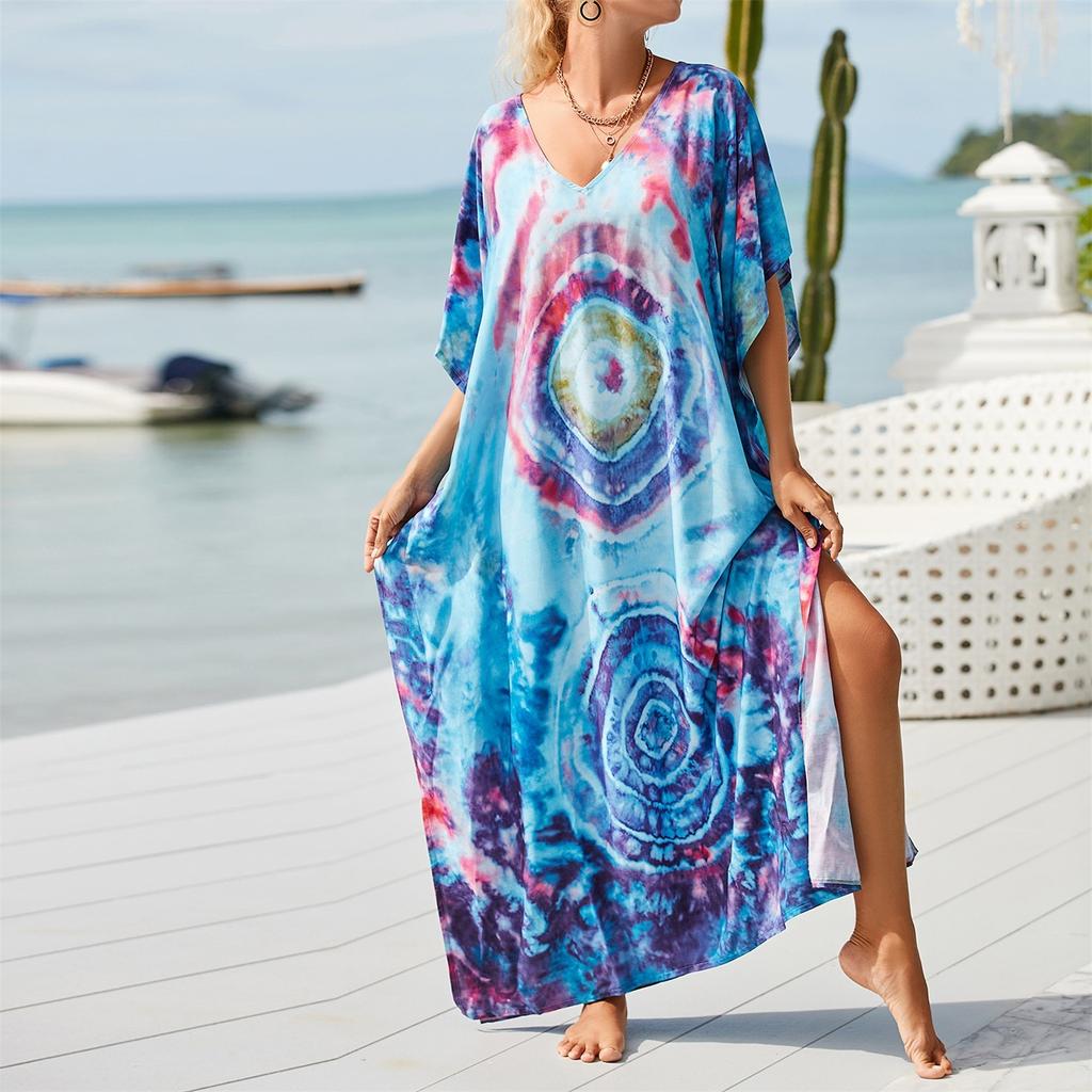 Damen Lose Strand Cover Up Robe Urlaub Sonne Shirt Cover Up