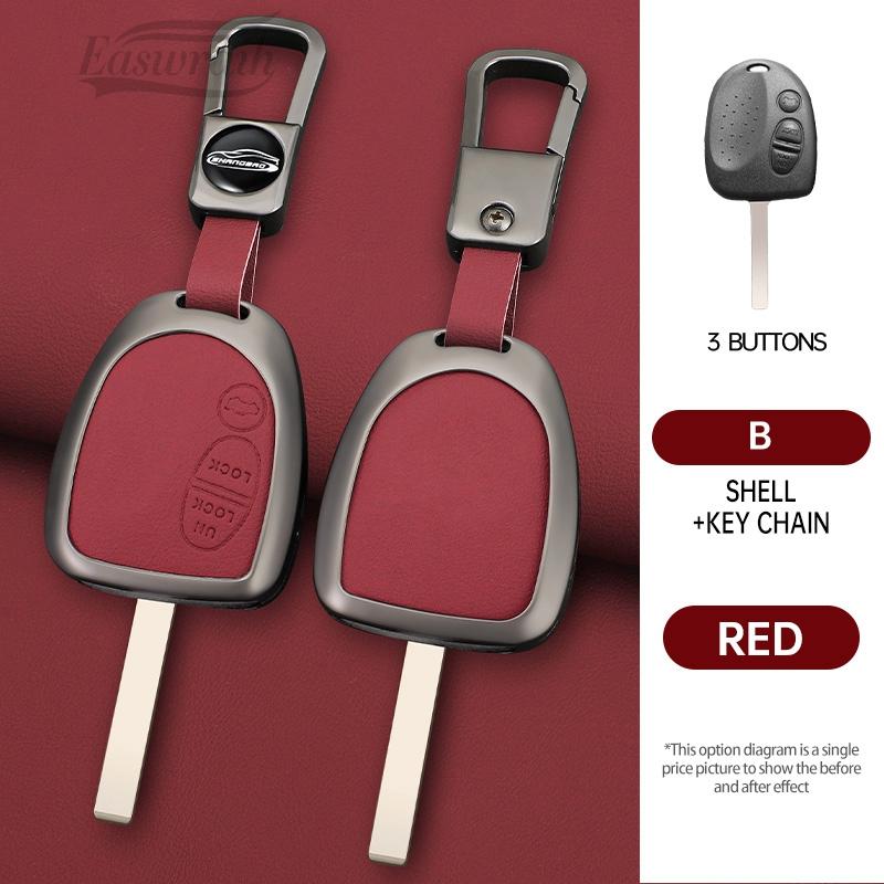Car Zinc Alloy Leather Key Cases Holder Cover Chain For Holden Vs Vt Vx Vy Vz Wh Wk Commodore Chevrolet Uncut Blade Accessories