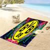 Vibrant BVB Logo Dynamic Background Beach Towel Outdoor Camping Beach Towel for Vacation Photos Quickdrying Swim Towel Swim Seaside Beach Comfort