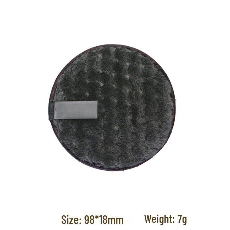 Большая двусторонняя очищающая пуховка с ананасовым принтом - Плотная ворсистая салфетка для снятия макияжа