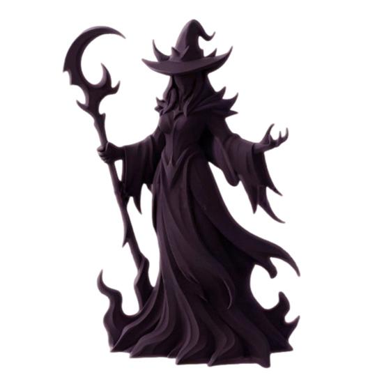 

Юшенг Безликая статуя ведьмы Темное фэнтези Полимерная фигурка ведьмы Готическая очаровательная скульптура ведьмы для рабочего стола Хэллоуин Внутреннее Наружное украшение фиолетовый