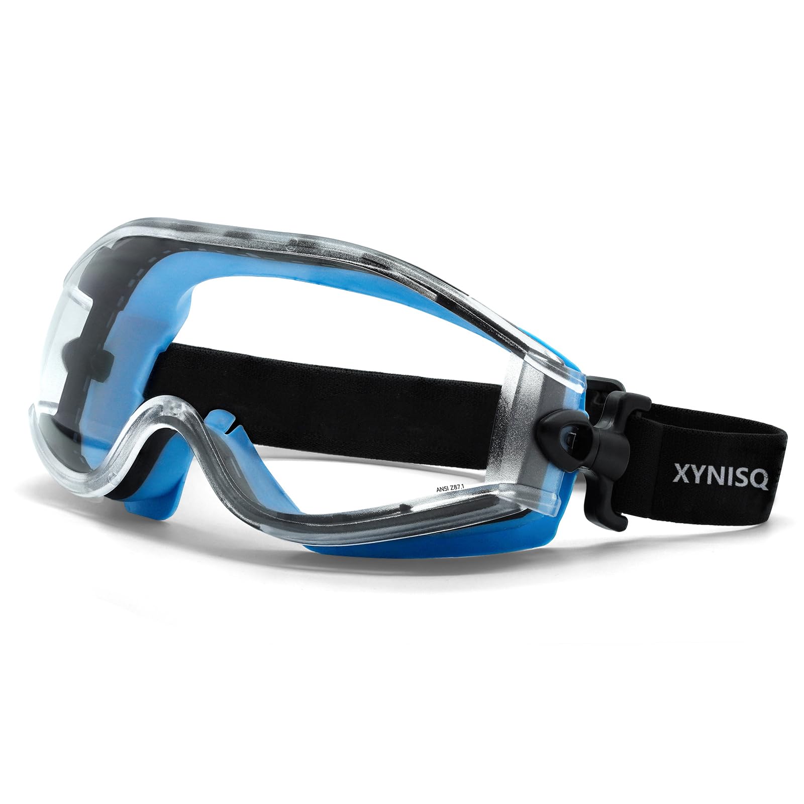 

Safety Protective Glasses for Work and Laboratory Wide Field of Impact Clear UV Can be Used Over Glasses [XYNISQ] Goggles, Use, Anti-Fog, Dustproof, синий