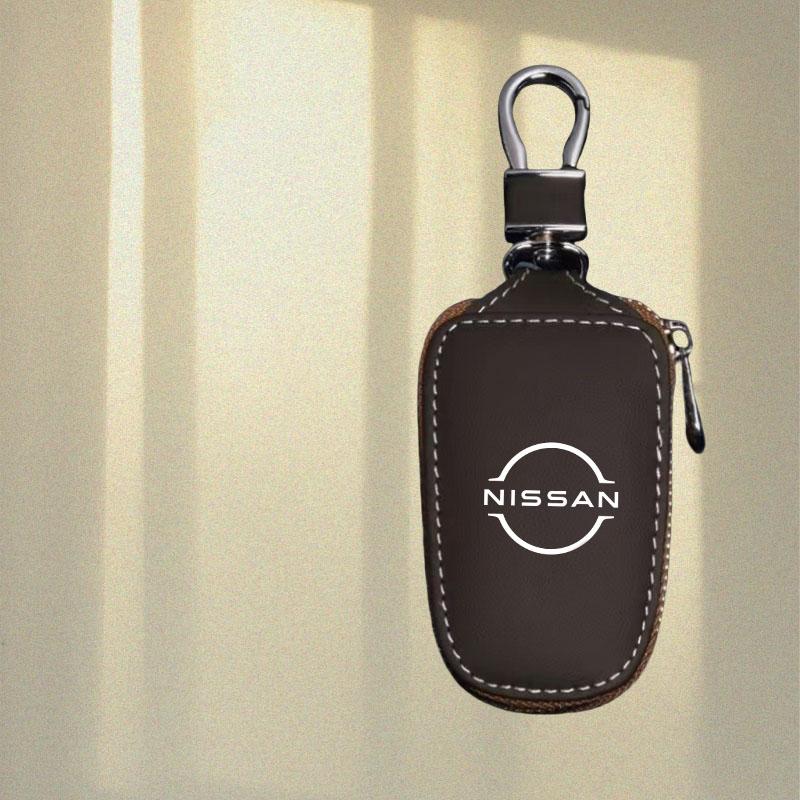 Yxkpz10 Portachiavi per Auto Borsa Organizer con Zip per Custode Custodia Chiavi per Nissan Qashqai Juke Micra X-Trail Sentra Patrol Accessori Auto
