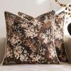 Jacquard Weave Floral Throw Pillowcase Yarn-Dyed Accent Couch Pillow  Home Farmhouse Style