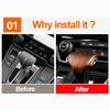 Carbon faser Auto Getriebe Kopf Schaltknauf Abdeckung Getriebe Shift Griff Trim Aufkleber Für Honda crv CR-V 2017- 2022 zubehör