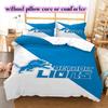 Detroit Lions Pattern Bedding,Quilt Set Quilt Cover Pillowcase Home Birthday Gift (1*duvet cover+2*pillowcase,without core)