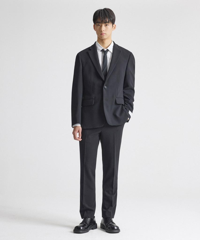 STCO 4Way Stretch Essential Setup Blazer Black (Relaxed Fit)_Sejuz01Nsb