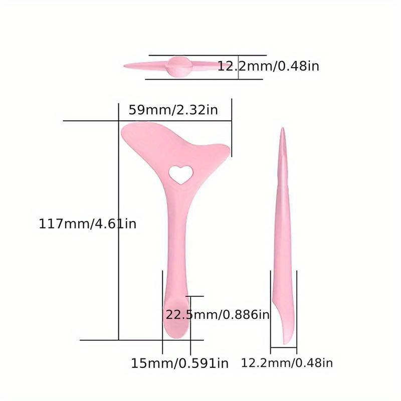 Multi-Combination Silicone Eyeliner Stencil and Cat Eyeliner Card Lash Eyeliner Aid Auxiliary Cream Mask Applicator Reusable Makeup Tool