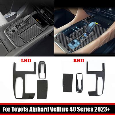 LHD RHD For Toyota Alphard Vellfire 40 Series  2024 Interior Accessorie Car Center Console Gear Shift Panel Handbrake Cover
