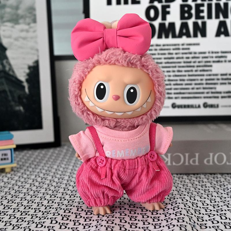 Labubu Decorations, Labubu Clothes, First and Second Generation, Suitable for 17cm Dolls, Labubu Clothes, Doll Powder Clothing