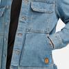 Timberland Single Button Collar Long Sleeve Denim Jacket Men Jackets A4285-EJW