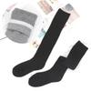 Winter Men's Knee Long Socks Harajuku Wool Keep Warm Longer Stocking Compression Terry Cycling Socks Cotton Thicken Sokken Gift