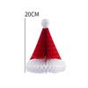 3/4/5/10PCS 20cm Christmas Tree Ornament Honeycomb Christmas Hats Hanging Pendant DIY New Year Xmas Party Decoration Home Market