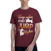 Keep Calm And Jump Higher Mens T Shirt Parkour Unique Tees Short Sleeve Crew Neck 100 Cotton Summer Tops TShirt